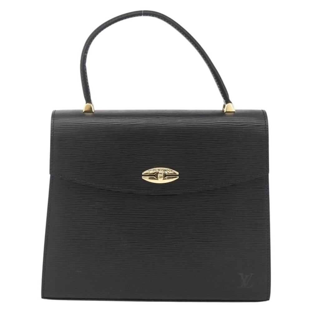 Louis Vuitton Epi Malesherbes Handbag Black